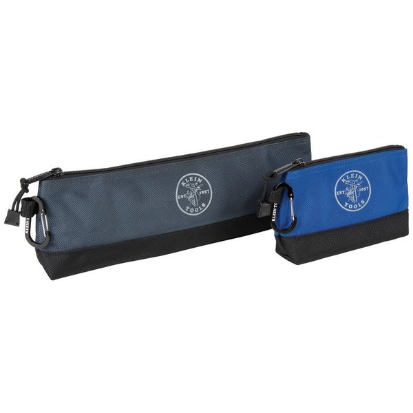 Klein Tools Tool Bag, Gray/Black, Blue/Black, 1680d Ballistic Polyester, 2520d Ballistic Polyester Bottom 55559